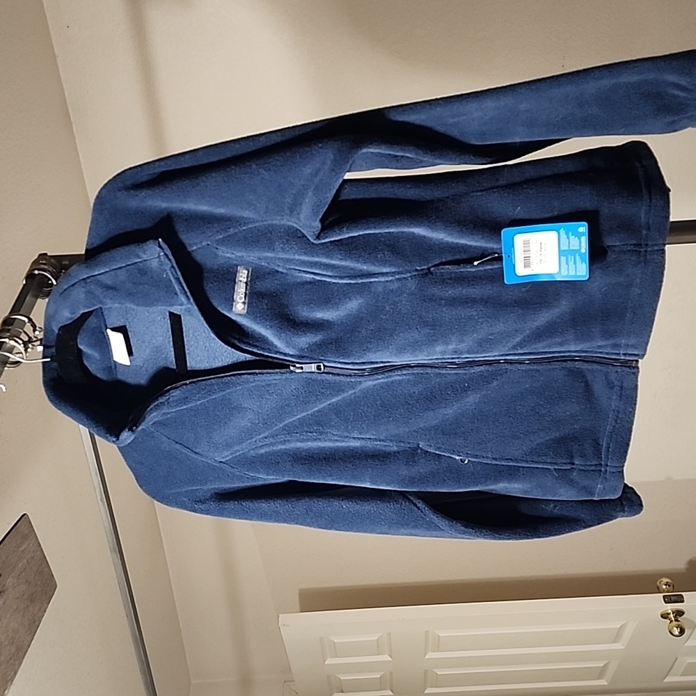 NWT COLUMBIA Benton Springs Teal Full zip Fleece jacket